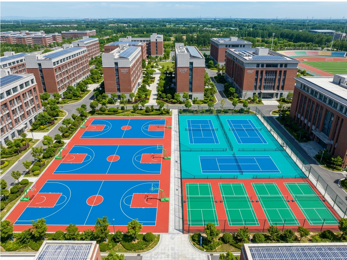 保定市硅PU球场塑胶颗粒 - 厂家